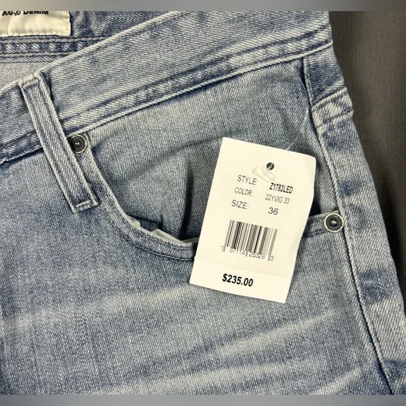 AG Adriano Goldschmied Jeans Tellis Modern Slim 36 x 33 22 Years Viga Blue